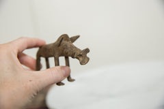 Vintage African Bronze Warthog // ONH Item ab01252 Image 2