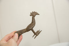 Vintage African Bronze Long Tailed Bird // ONH Item ab01255 Image 2