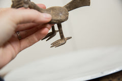 Vintage African Bronze Long Tailed Bird // ONH Item ab01259 Image 2