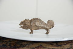 Vintage African Bronze Chameleon // ONH Item ab01260 Image 1