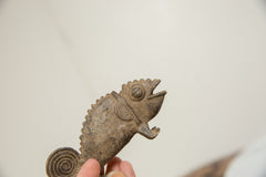 Vintage African Bronze Chameleon // ONH Item ab01261 Image 2