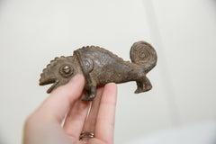 Vintage African Bronze Chameleon // ONH Item ab01262 Image 2