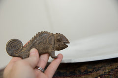 Vintage African Bronze Chameleon // ONH Item ab01265 Image 4