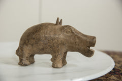 Vintage African Bronze Hippo // ONH Item ab01267 Image 2