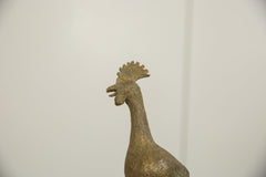 Vintage African Bronze Long Legged Bird // ONH Item ab01272 Image 1