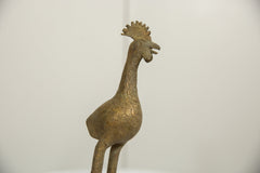 Vintage African Bronze Long Legged Bird // ONH Item ab01272 Image 2