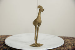 Vintage African Bronze Long Legged Bird // ONH Item ab01273 Image 1