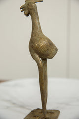 Vintage African Bronze Long Legged Bird // ONH Item ab01273 Image 4