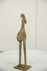 Vintage African Bronze Long Legged Bird // ONH Item ab01274 Image 2