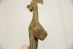 Vintage African Bronze Long Legged Bird // ONH Item ab01274 Image 4