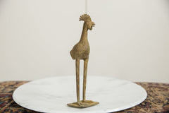 Vintage African Bronze Long Legged Bird // ONH Item ab01275 Image 1