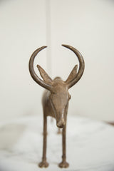 Vintage African Bronze Wildebeest // ONH Item ab01278 Image 2