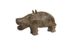 Vintage African Bronze Hippo // ONH Item ab01293
