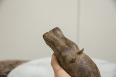 Vintage African Bronze Hippo // ONH Item ab01293 Image 4