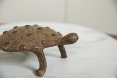 Vintage African Bronze Turtle // ONH Item ab01296 Image 1