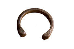 Antique African Copper Snake Cuff Bracelet // ONH Item ab01298