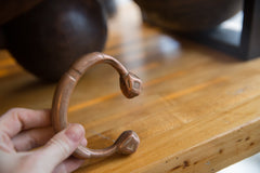 Antique African Copper Snake Cuff Bracelet // ONH Item ab01300 Image 3