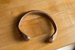 Antique African Copper Snake Cuff Bracelet // ONH Item ab01301 Image 1