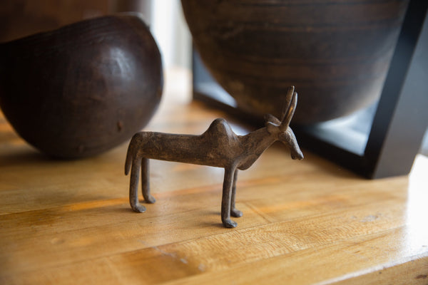 Vintage African Bronze Water Buffalo // ONH Item ab01315 Image 2