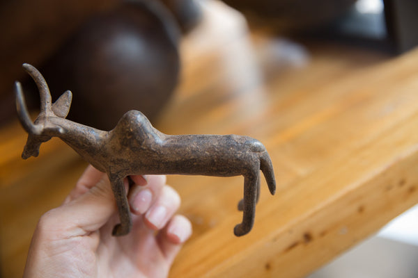 Vintage African Bronze Water Buffalo // ONH Item ab01315 Image 5