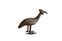Vintage African Bronze Kori Bustard Bird // ONH Item ab01318