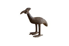 Vintage African Bronze Kori Bustard Bird // ONH Item ab01319