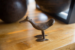 Vintage African Bronze Flat Billed Bird // ONH Item ab01323 Image 5