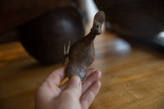 Vintage African Bronze Flat Billed Bird // ONH Item ab01324 Image 4