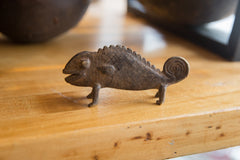Vintage African Bronze Chameleon // ONH Item ab01328 Image 1