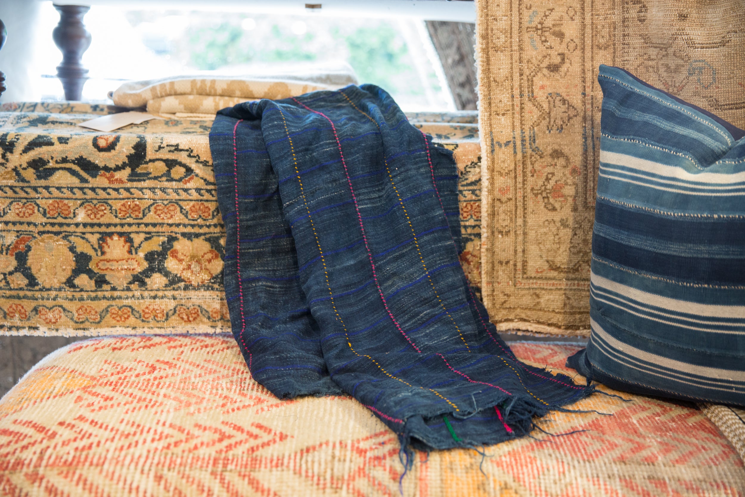 Vintage African Indigo Throw // ONH Item ab01337 Image 1