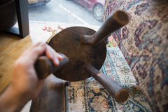 Vintage African Wooden Stool // ONH Item ab01343 Image 10