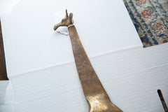 Vintage African Bronze Giraffe // ONH Item ab01348 Image 1