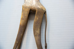 Vintage African Bronze Giraffe // ONH Item ab01348 Image 3