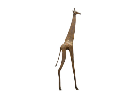 Vintage African Bronze Alloy Damaged Giraffe // ONH Item ab01349