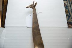 Vintage African Bronze Alloy Giraffe // ONH Item ab01350 Image 1