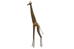 Vintage African Bronze Giraffe // ONH Item ab01353