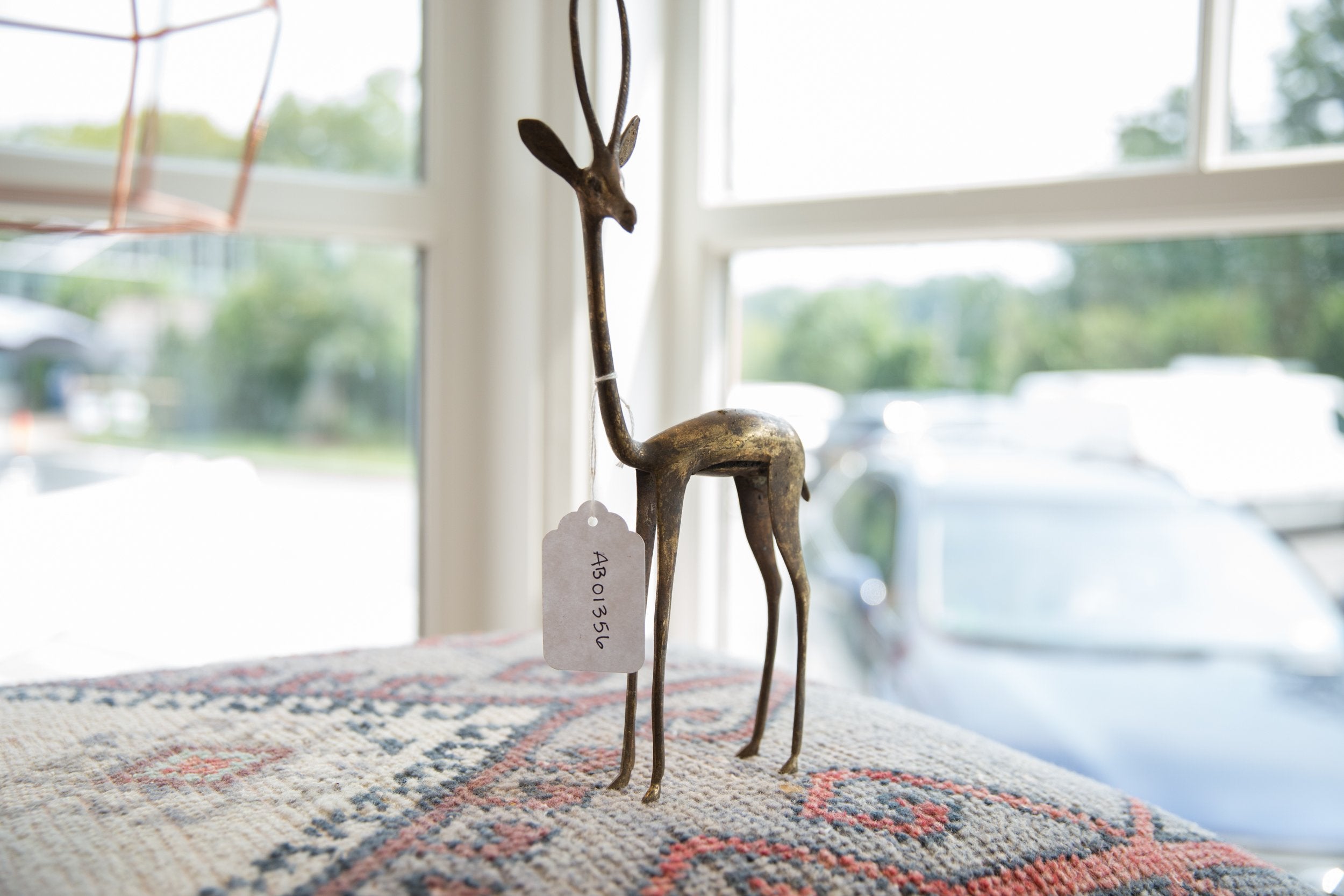 Vintage African Bronze Left Facing Gazelle // ONH Item ab01356 Image 1