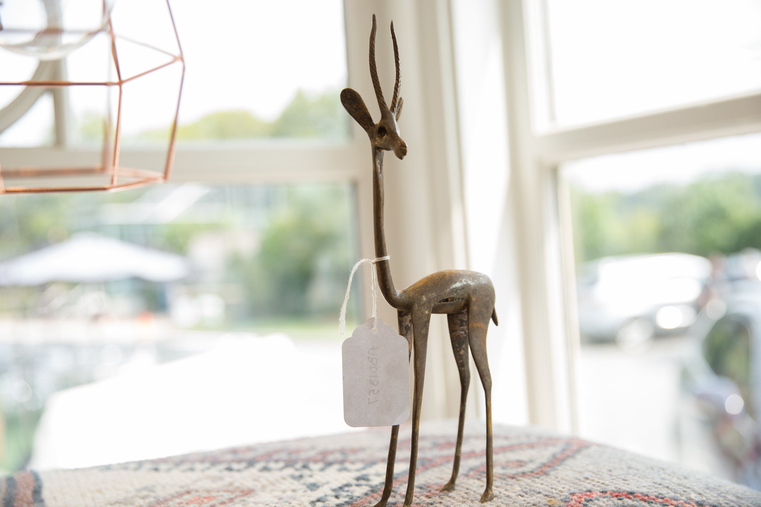 Vintage African Bronze Alloy Left Facing Gazelle // ONH Item ab01357 Image 1