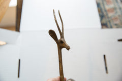 Vintage African Bronze Alloy Left Facing Gazelle // ONH Item ab01358 Image 2