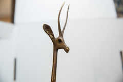 Vintage African Bronze Left Facing Gazelle // ONH Item ab01359 Image 2