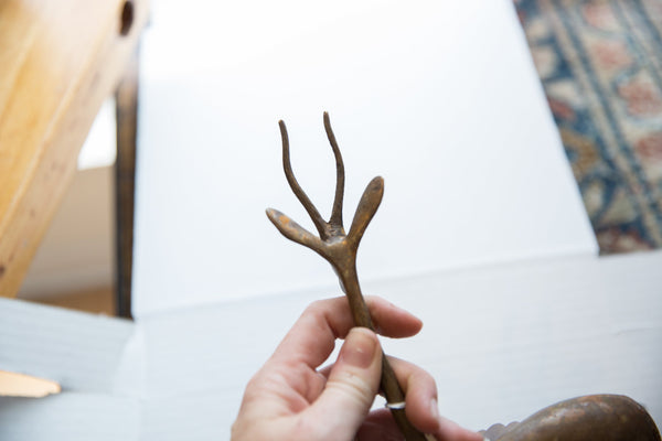 Vintage African Bronze Alloy Right Facing Gazelle // ONH Item ab01360 Image 4