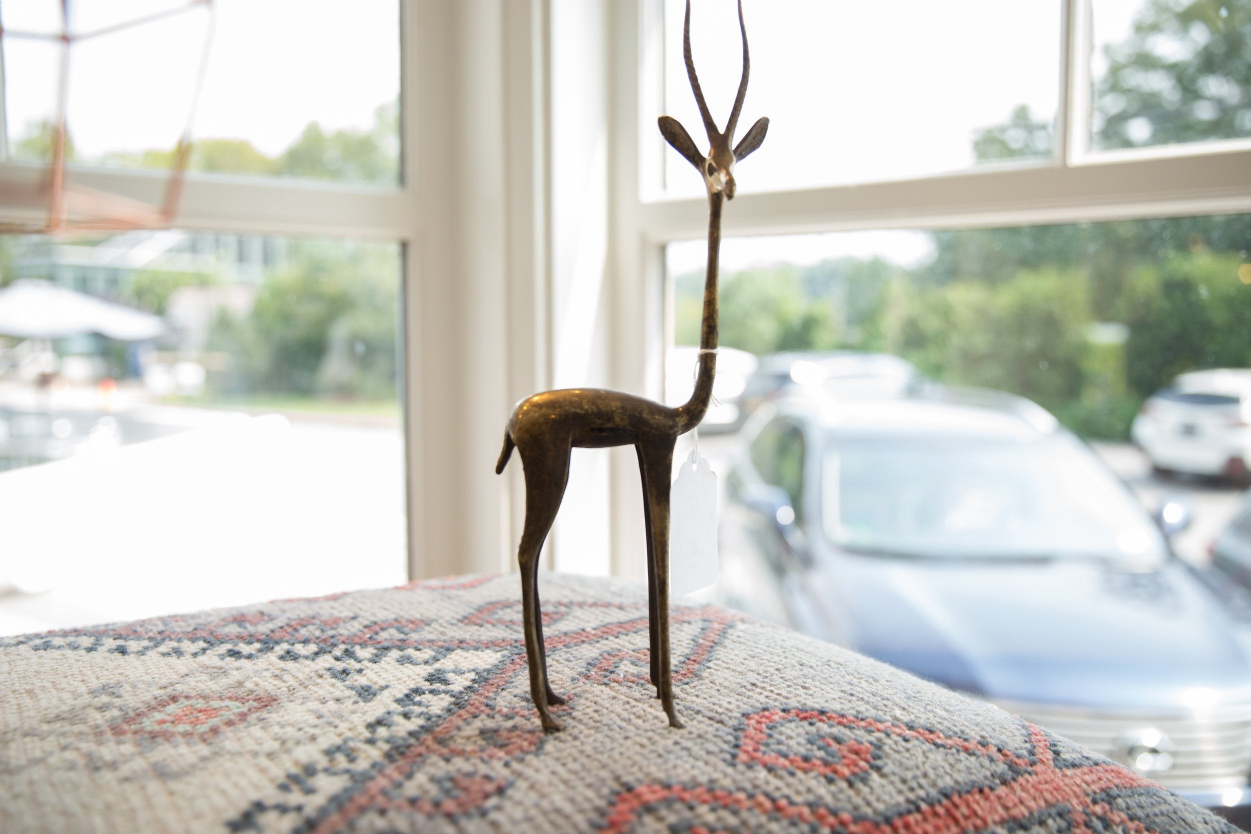 Vintage African Bronze Right Facing Gazelle // ONH Item ab01361 Image 1