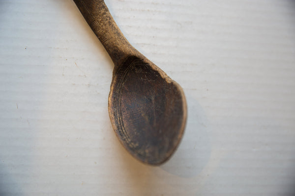 Vintage African Wooden Spoon // ONH Item ab01372 Image 1