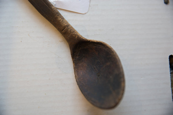 Vintage African Wooden Spoon // ONH Item ab01380 Image 1