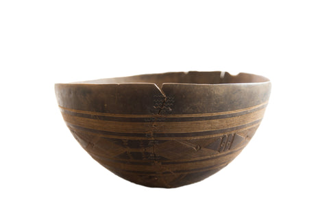 Vintage African Wooden Bowl // ONH Item ab01396