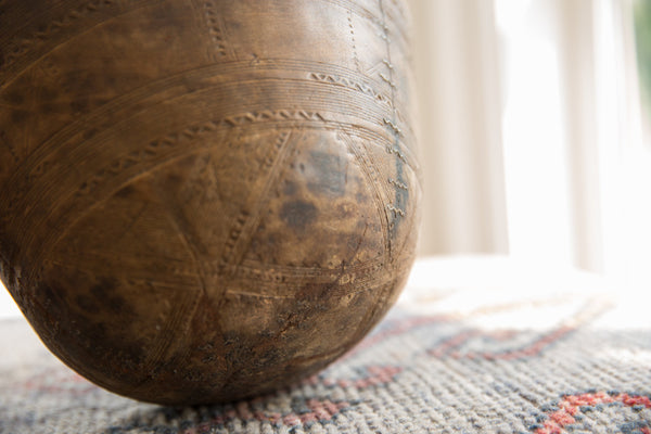 Vintage African Wooden Bowl // ONH Item ab01406 Image 3