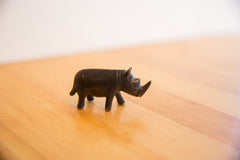 Vintage African Rhino with Dark Patina // ONH Item ab01442 Image 1