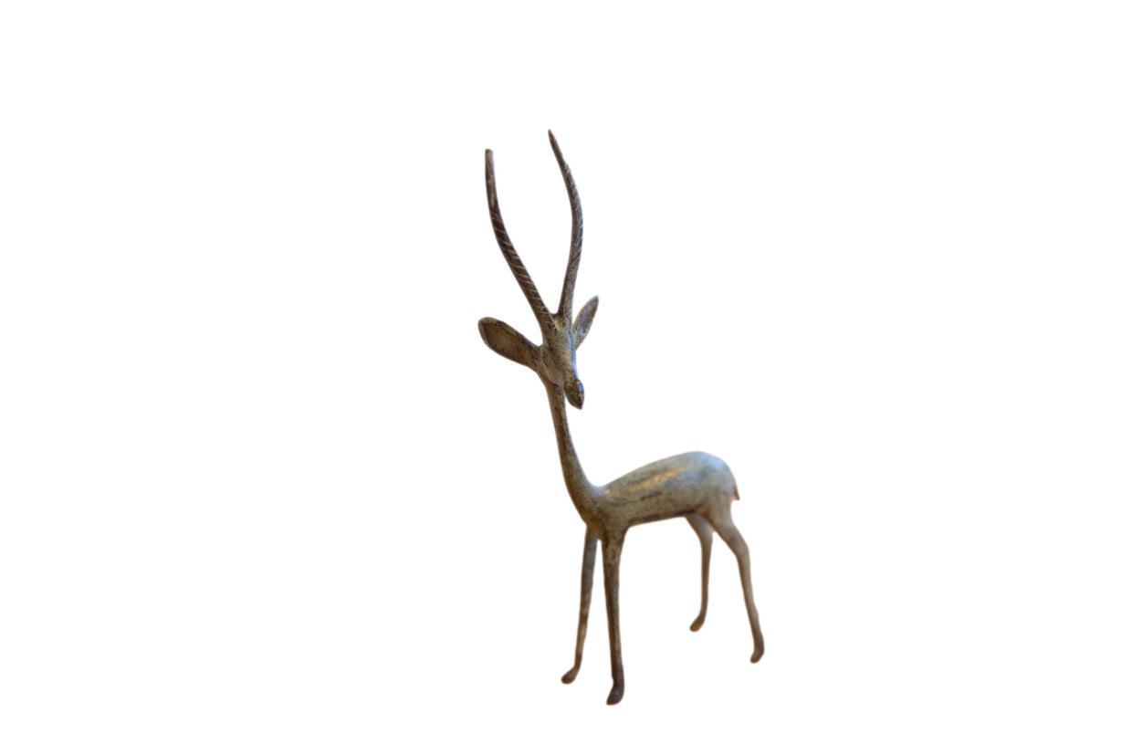 Vintage African Left Facing Oxidized Gazelle // ONH Item ab01480