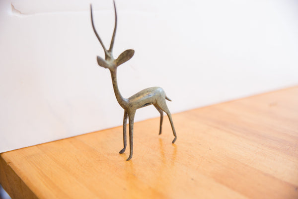 Vintage African Right Facing Oxidized Gazelle // ONH Item ab01494 Image 1
