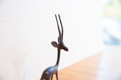 Vintage African Right Facing Gazelle with Dark Patina // ONH Item ab01513 Image 4